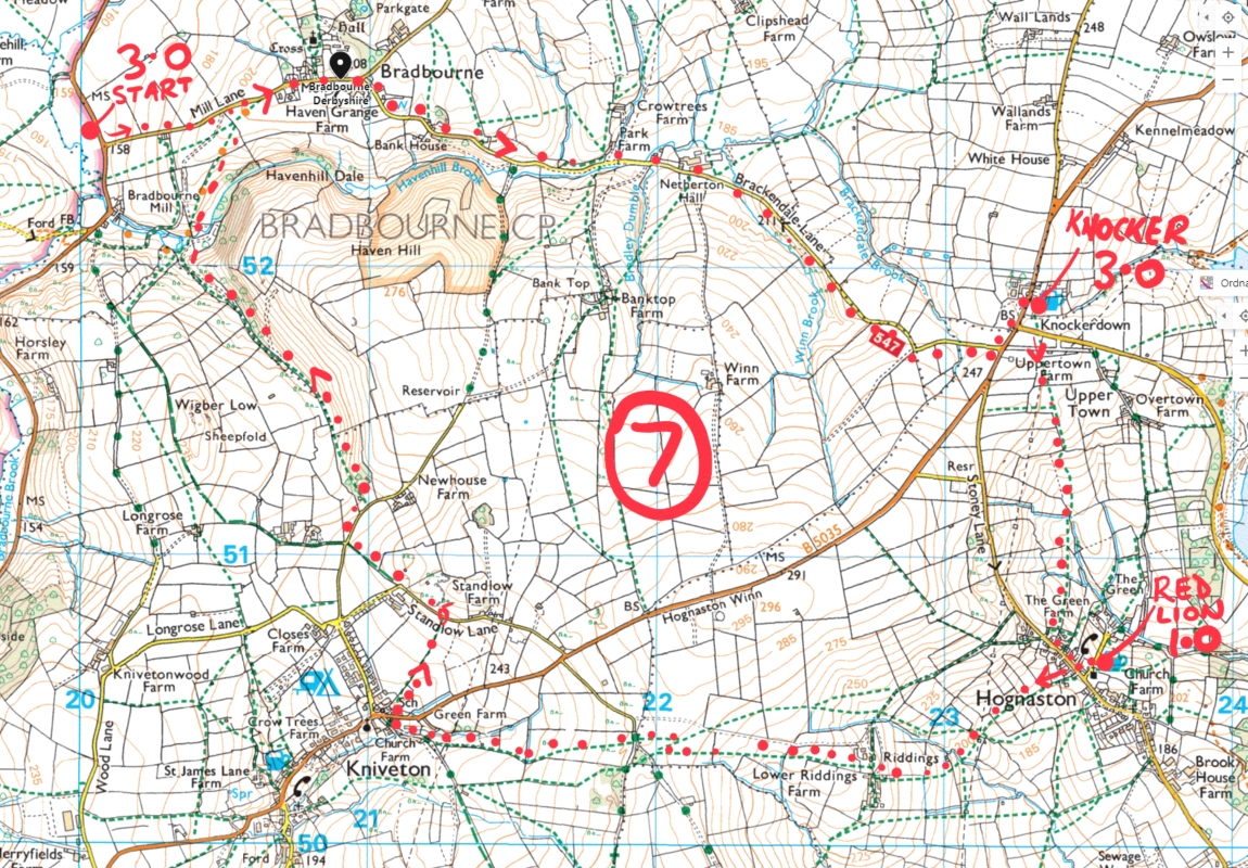 62. Bradbourne, Hognaston and Kniveton peak district walk