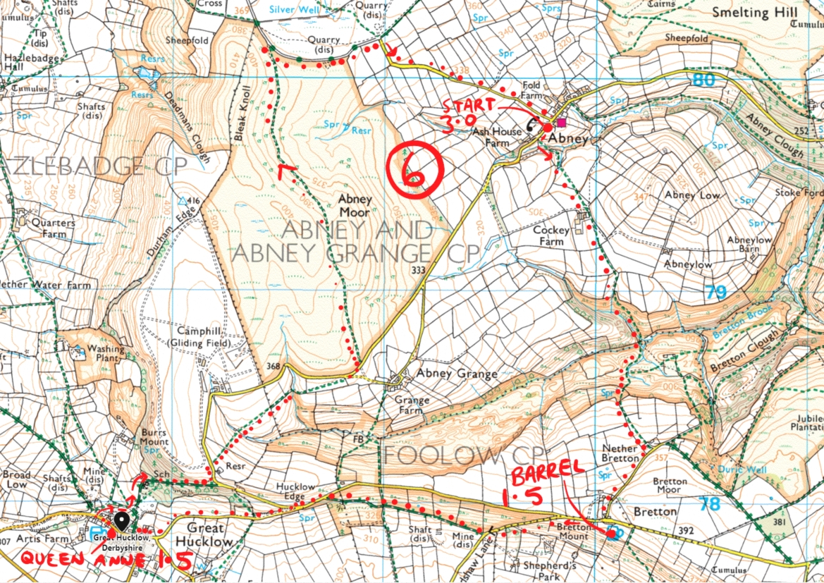 abney and great hucklow peak district walk